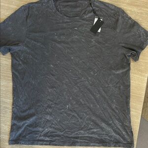 John Varvatos  Men's Gray T-Shirt Tie/Dye variation